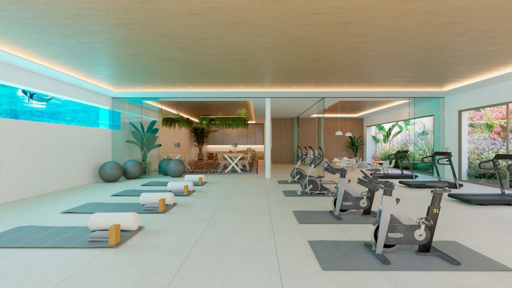 The common areas at Privilege Suites have been designed as a natural extension of the home, offering spaces designed for well-being, leisure and active living.