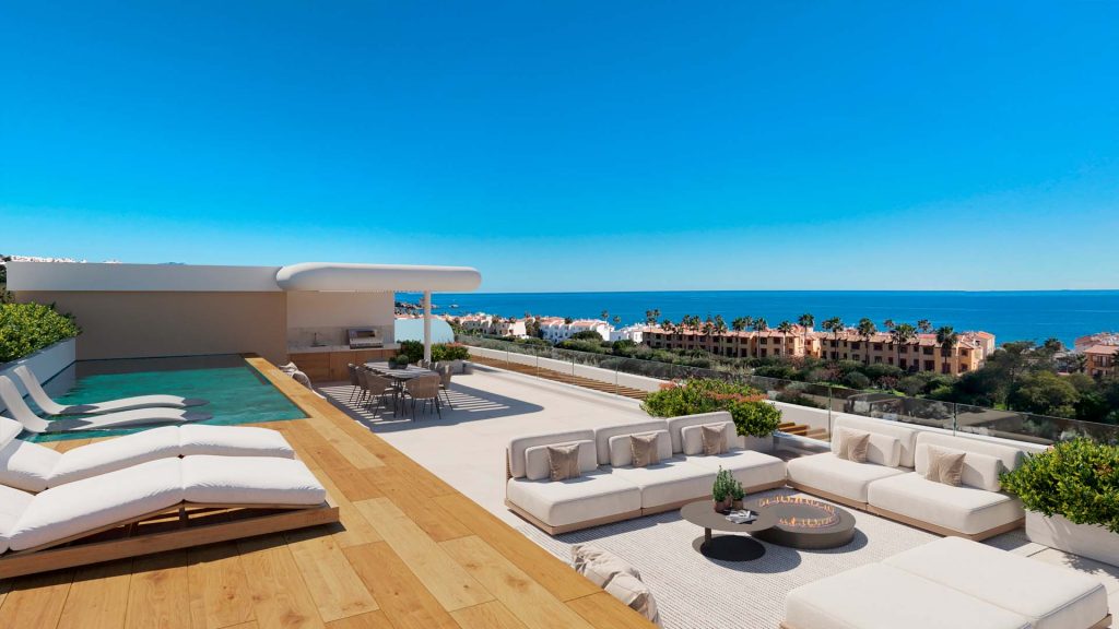open views of the Mediterranean and a carefully considered relationship between interior and exterior.