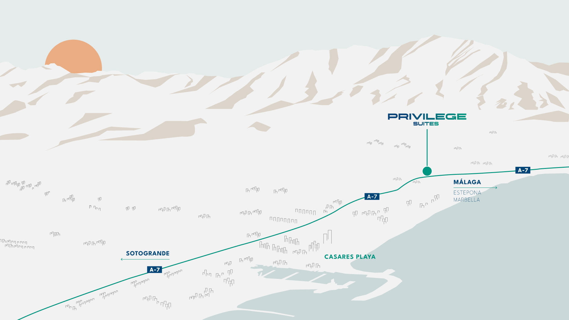 Next to the coast and the golf course, in a peaceful and well-connected location.